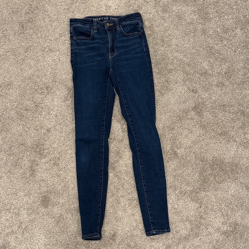 American Eagle Outfitters Women's Deep Indigo Skinny Jeans